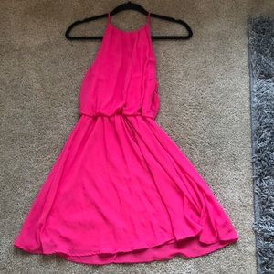 Bright pink dress